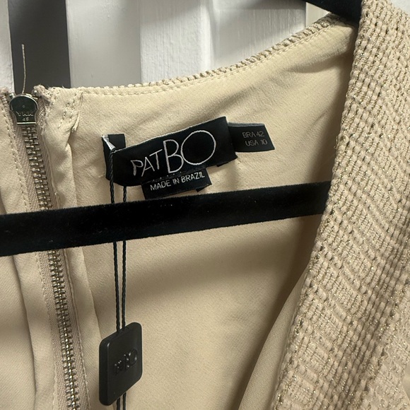 PatBO Beige Cutout Fringe Dress - Picture 3 of 4